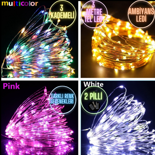 3 M Kademeli Fonksiyonlu Peri Led