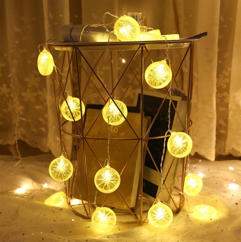 DEKORATİF 3 METRE KABLO LİMON 20 LED