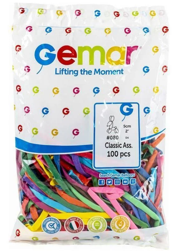 Gemar Sosis Balon Renkli 100'LÜ