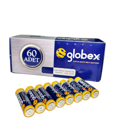 GLOBEX AA KALEM PİL 60 LI PAKET