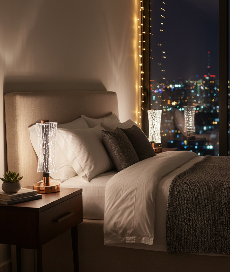 Kristal Gece Lambası Led