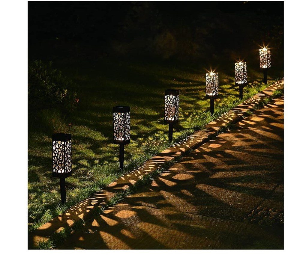 MOTİF MODELLİ KAZIKLI BAHHÇE TİPİ SOLAR LED