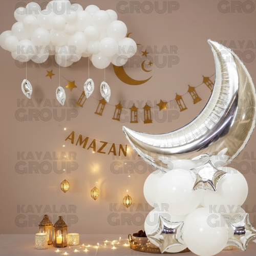 Ramazan Temalı Ay Yıldız Balon Seti 