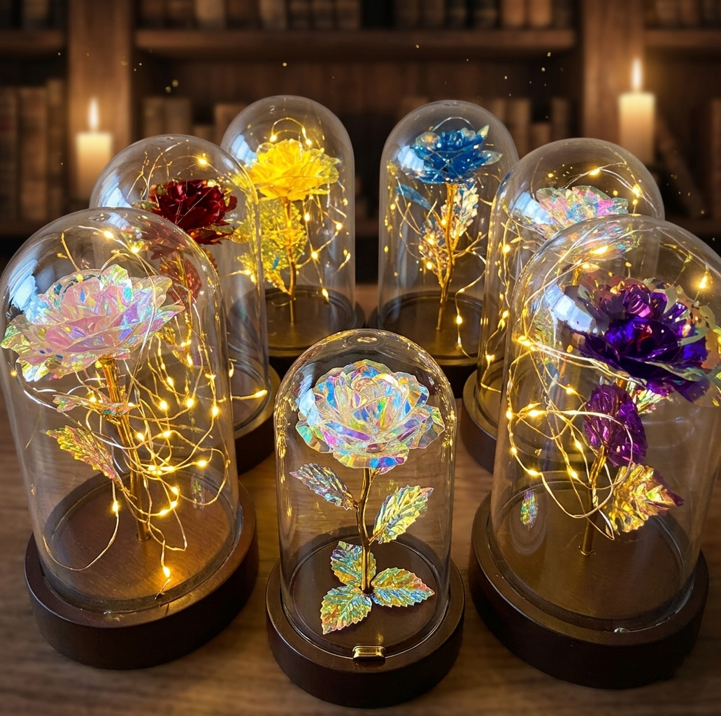 Sonsuz Gül Ledli Fanus