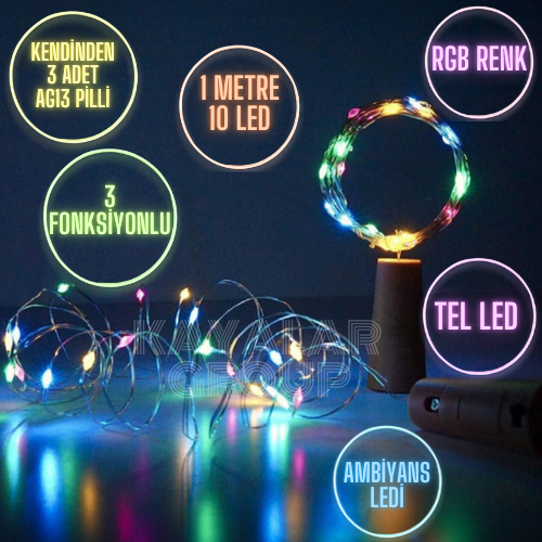 Tıpa Peri Led 1 Metre Rgb