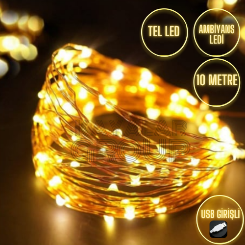 Usb 10 Metre Gün Işığı Peri Led