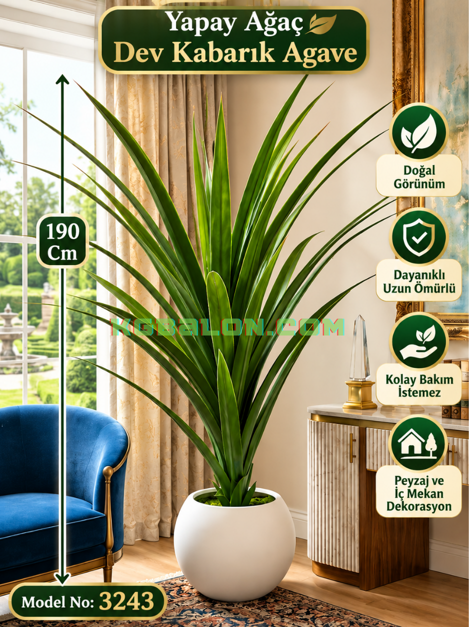 Yapay Ağaç Dev Kabarık Agave 190 cm