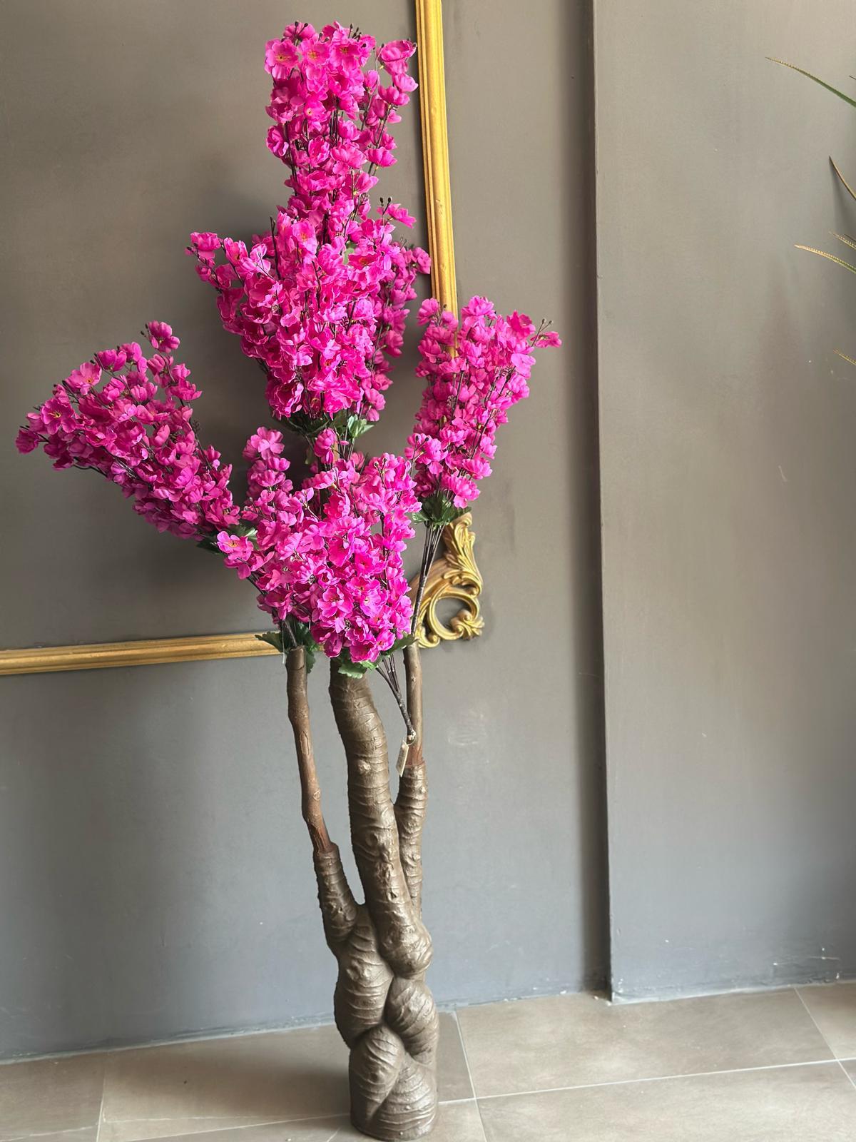 Yapay Ağaç Japon Kiraz Çiçeği Hazır Gövdeli Bahardalı Ağacı 170 cm Sakura Çiçeği