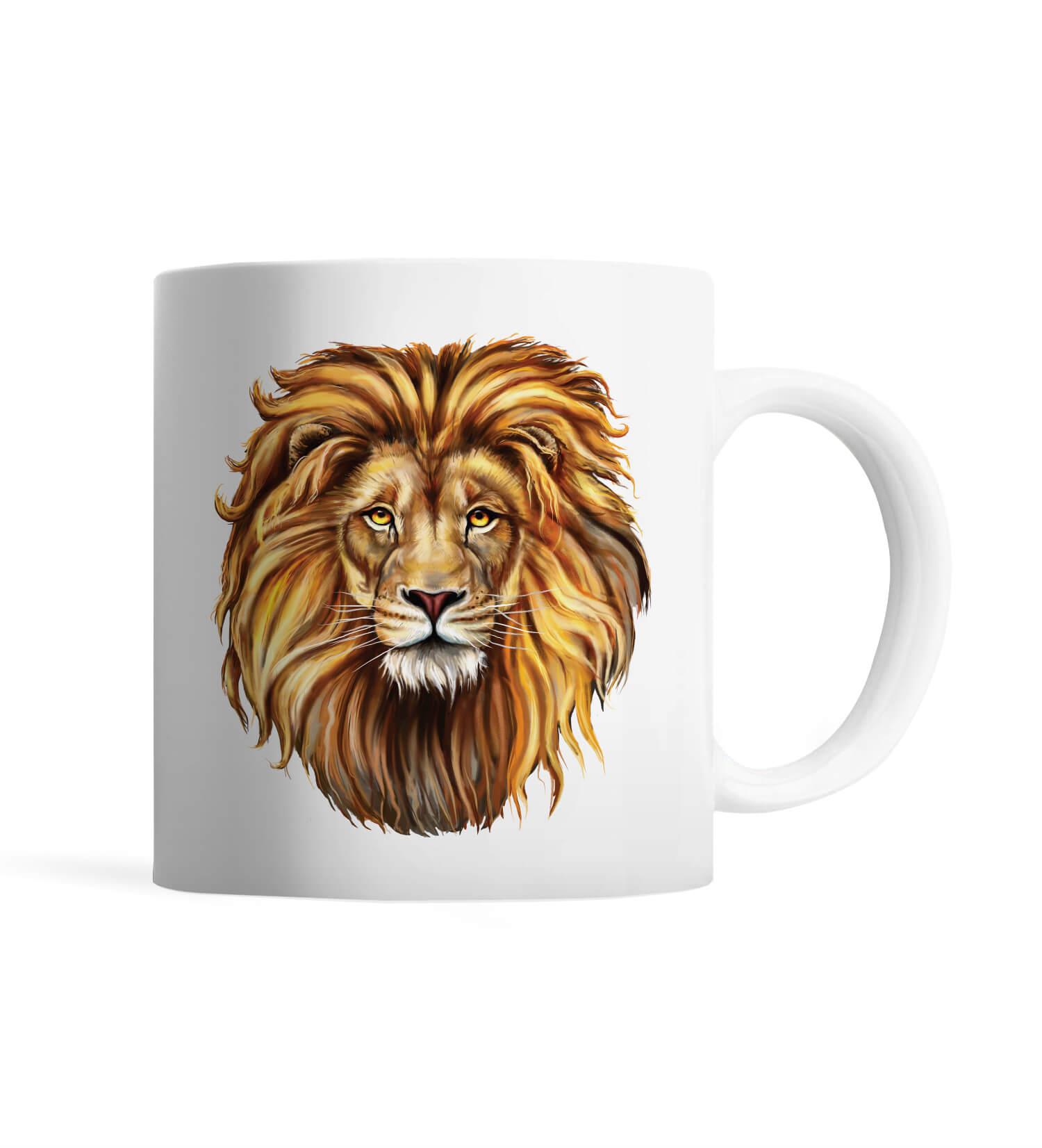 Aslan Figürlü Kupa Bardak