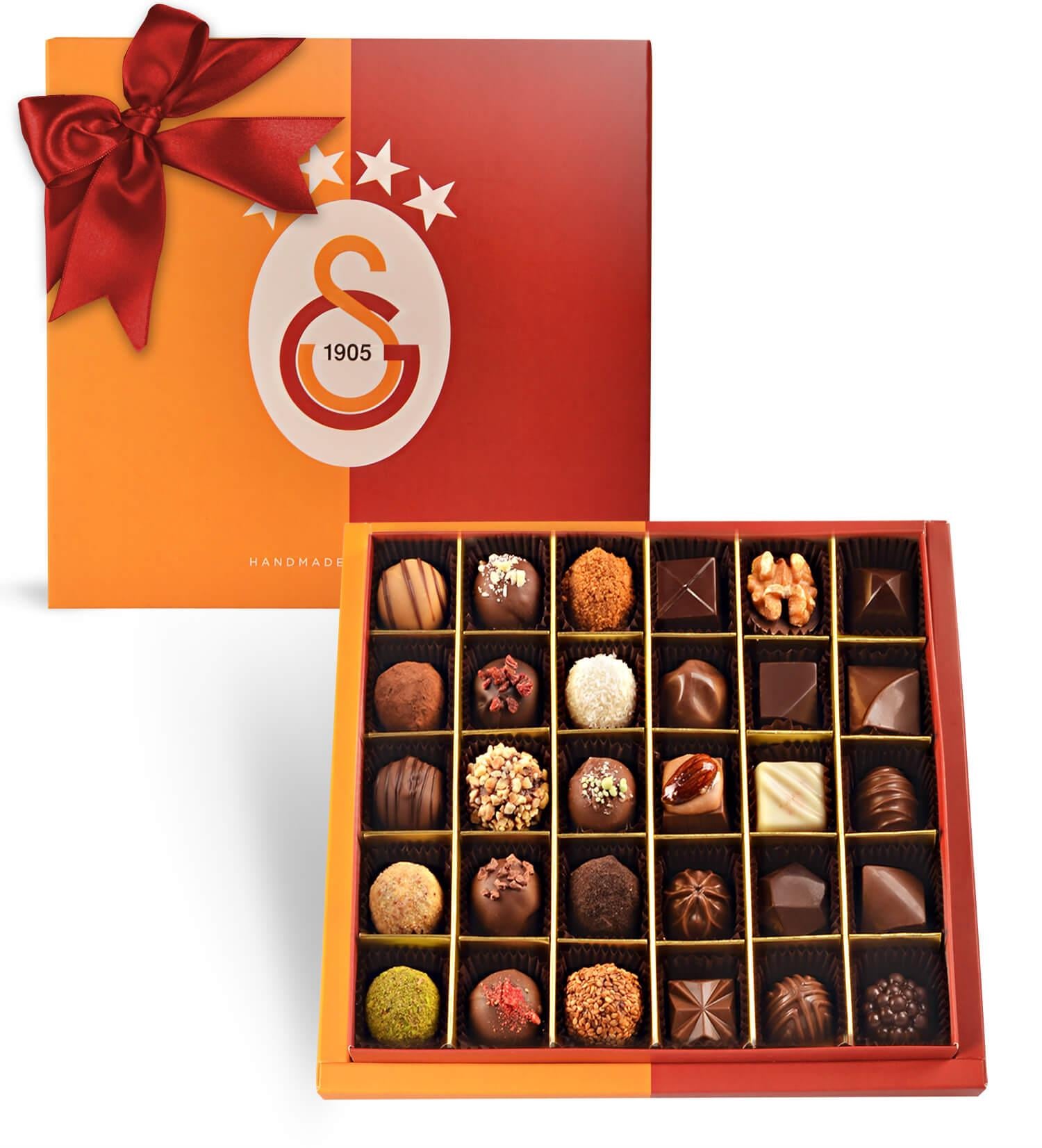Galatasaray | Parçalı - 30 Çeşitli Artisan ve Trüf Çikolata 30'lu