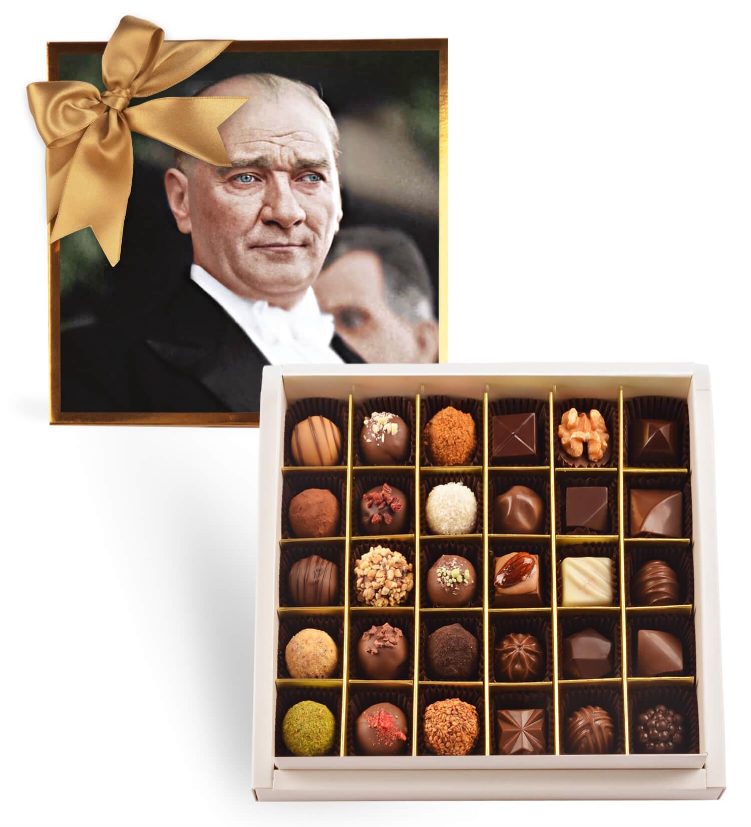 Atatürk Portresi | 30 Çeşitli Artisan Çikolata 30'lu