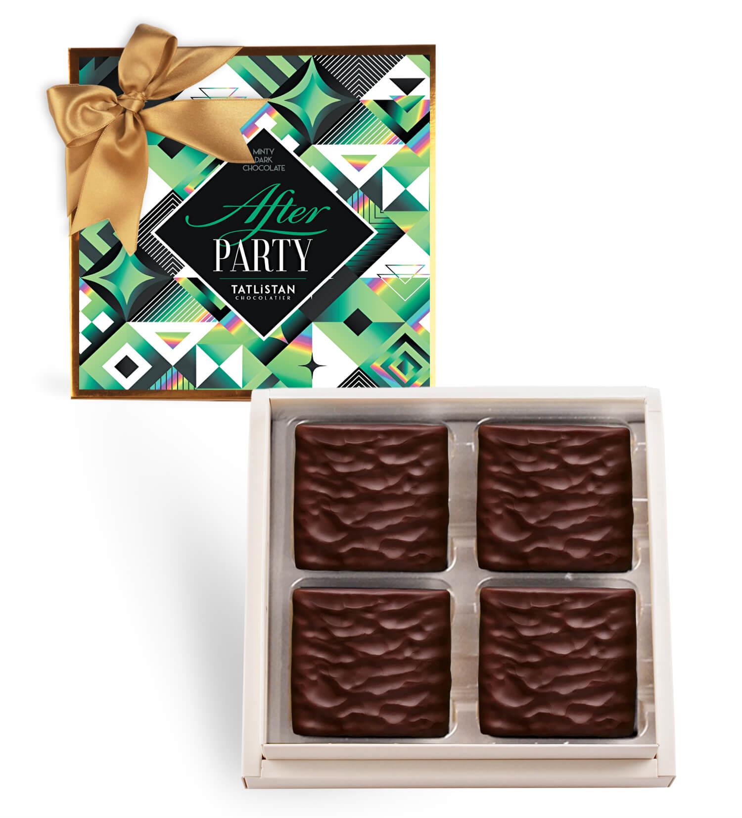 After Party - Naneli Fondan Dolgulu Bitter Çikolata 12'li (100gr.)