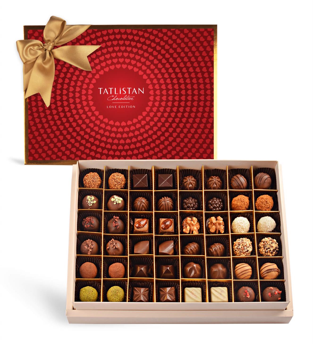 Aşkın Dönüşü | 24 Çeşitli Artisan & Trüf Çikolata 48'li