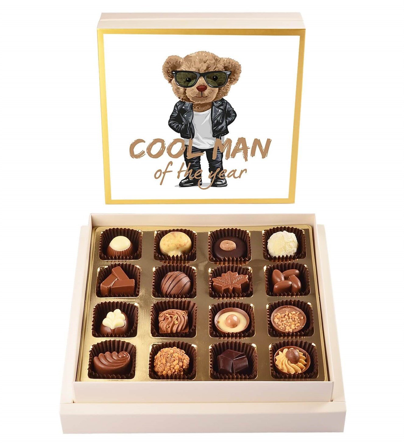 Cool Man Deri Ceketli Teddy Spesiyal Çikolata 16'lı