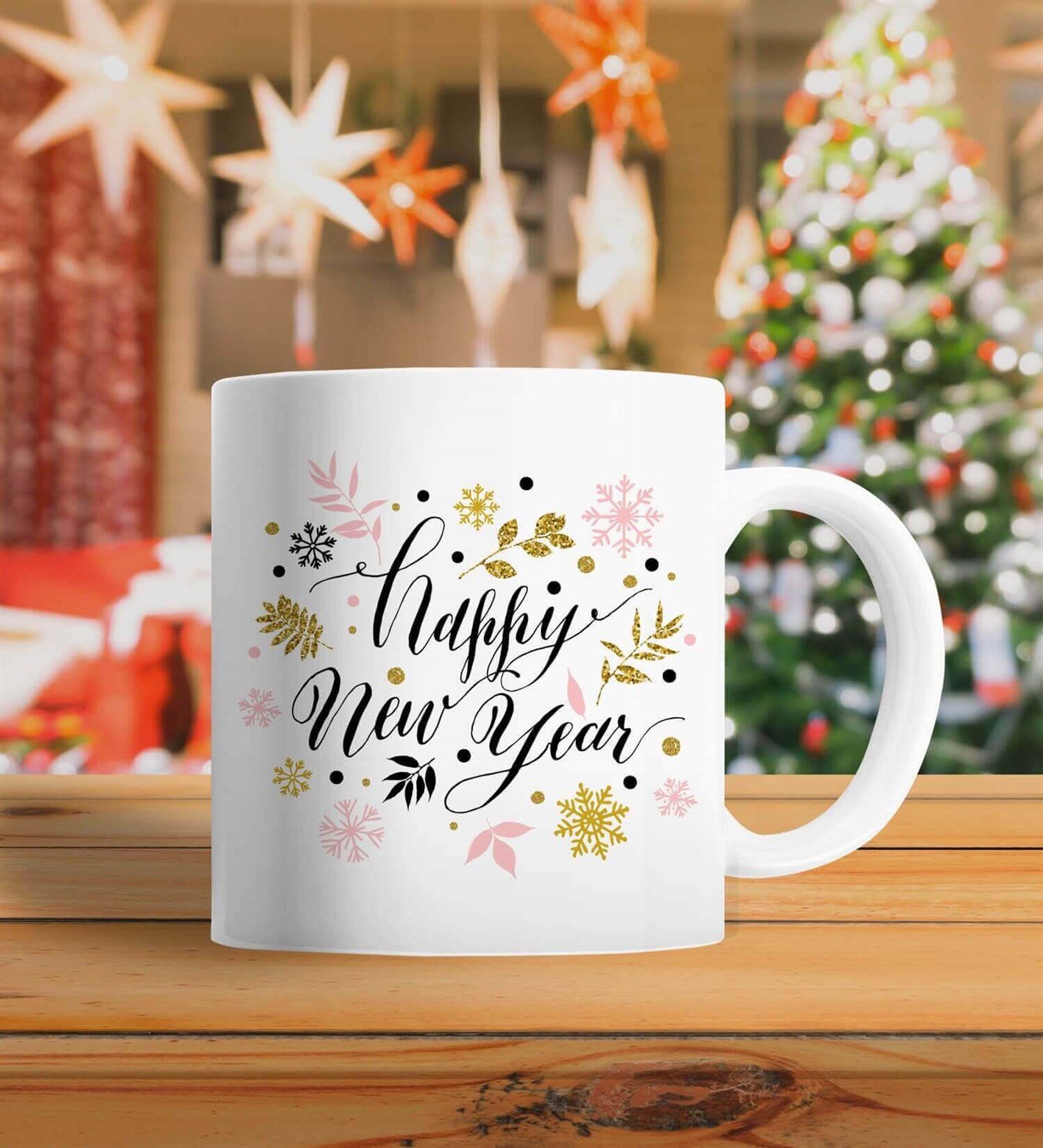 Happy New Year Yılbaşı Hediyelik Kupa