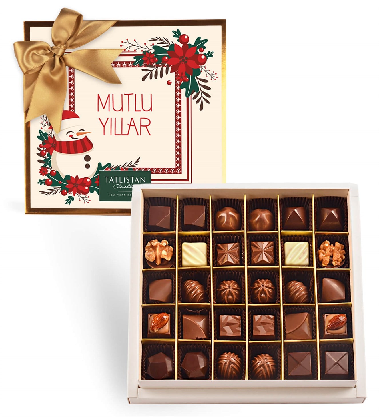 Kardan Adam ve Kokinalar 30 Çeşitli Artisan ve Trüf Çikolata 30'lu