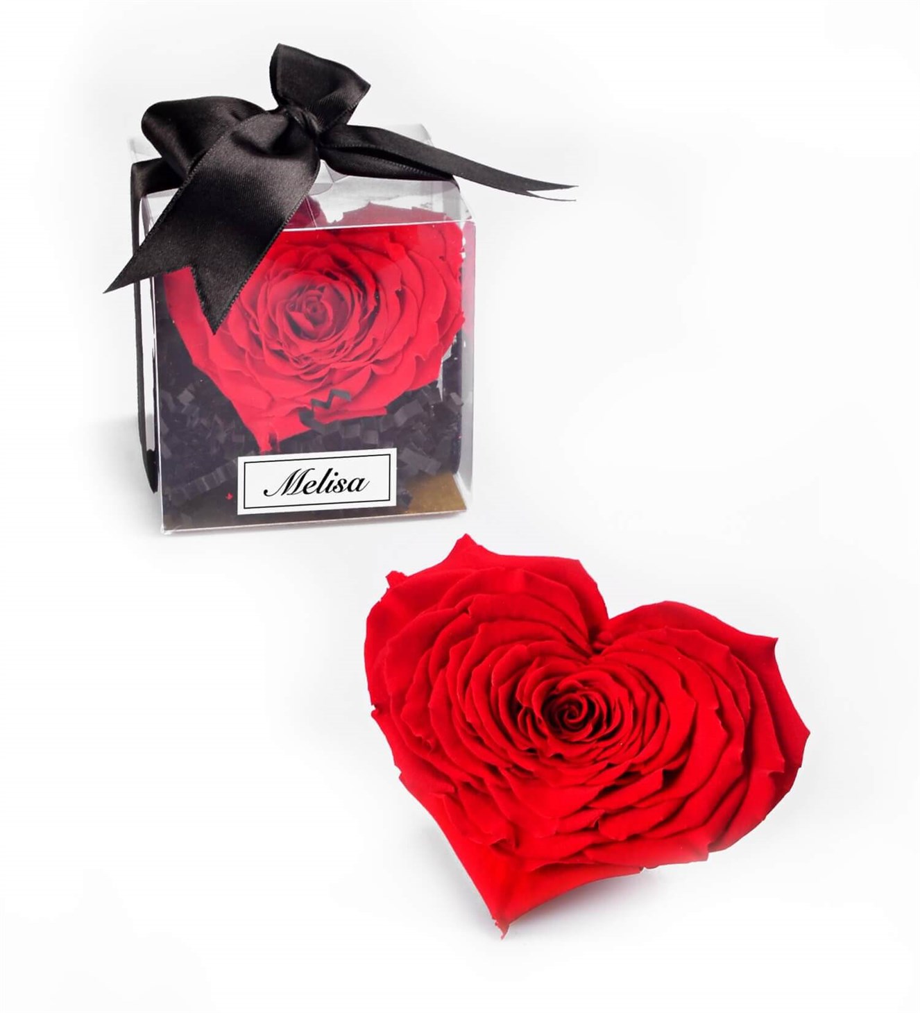 Kişiye Özel İsimli Solmayan Kalp Gül Sevgiliye Hediye