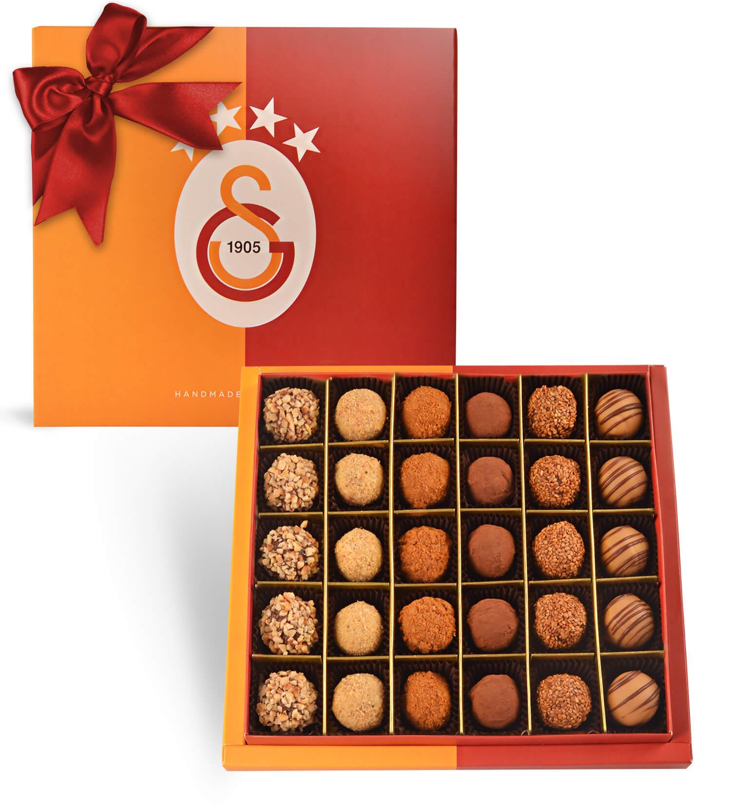 Galatasaray | Parçalı - 6 Çeşitli Trüf Çikolata 30'lu