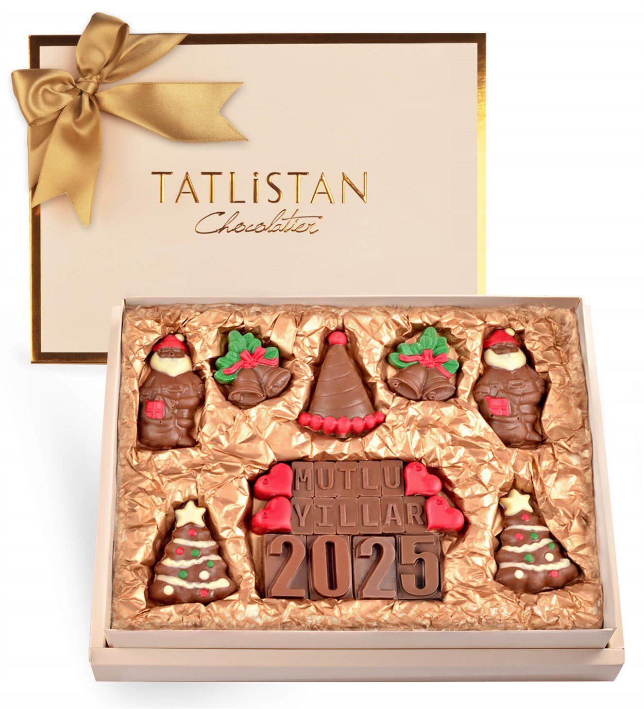 Yılbaşı Tarihli Mutlu Yıllar Çikolatası