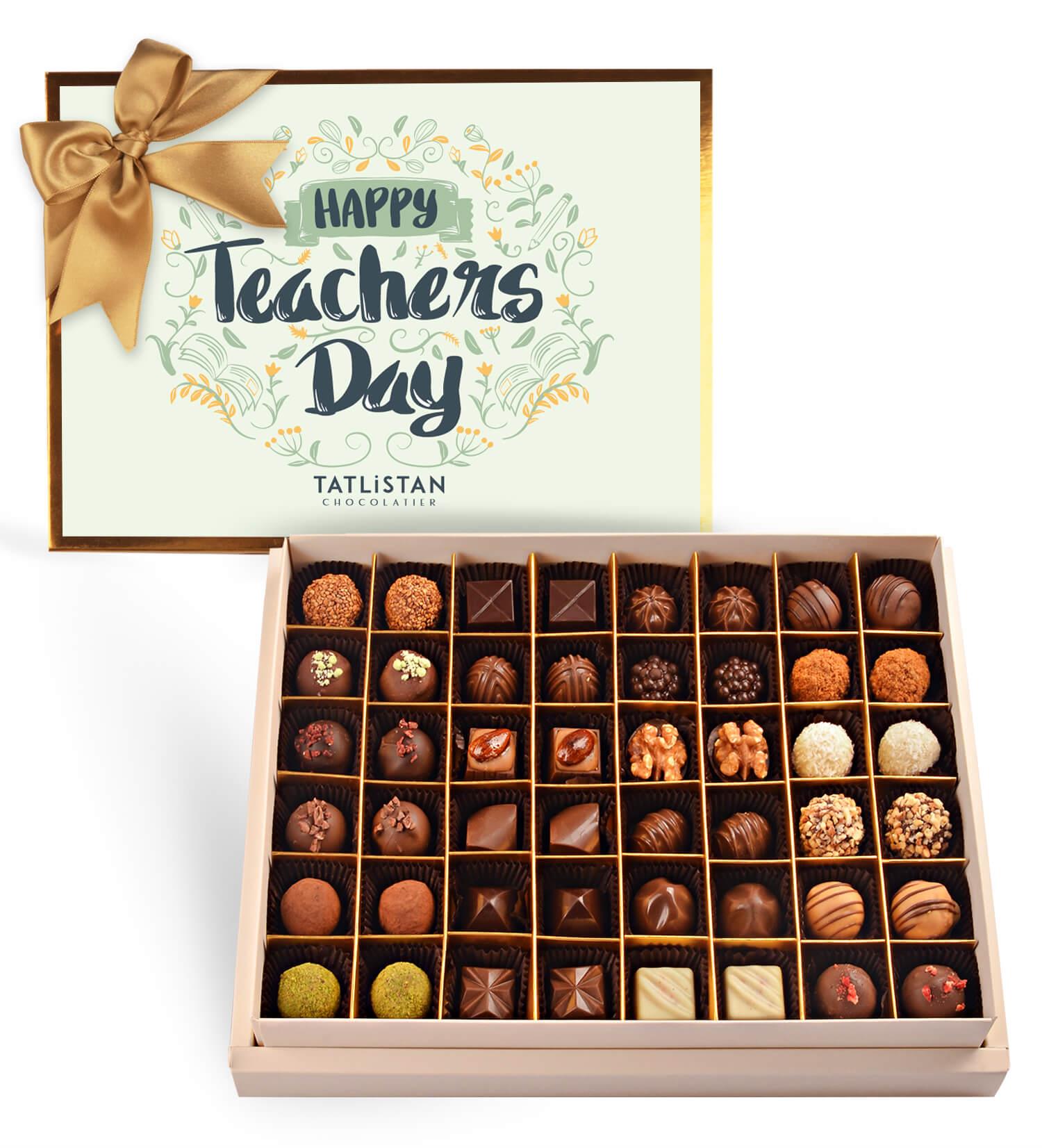 Öğretmenler Gününe Özel | 24 Çeşitli Artisan & Trüf Çikolata 48'li