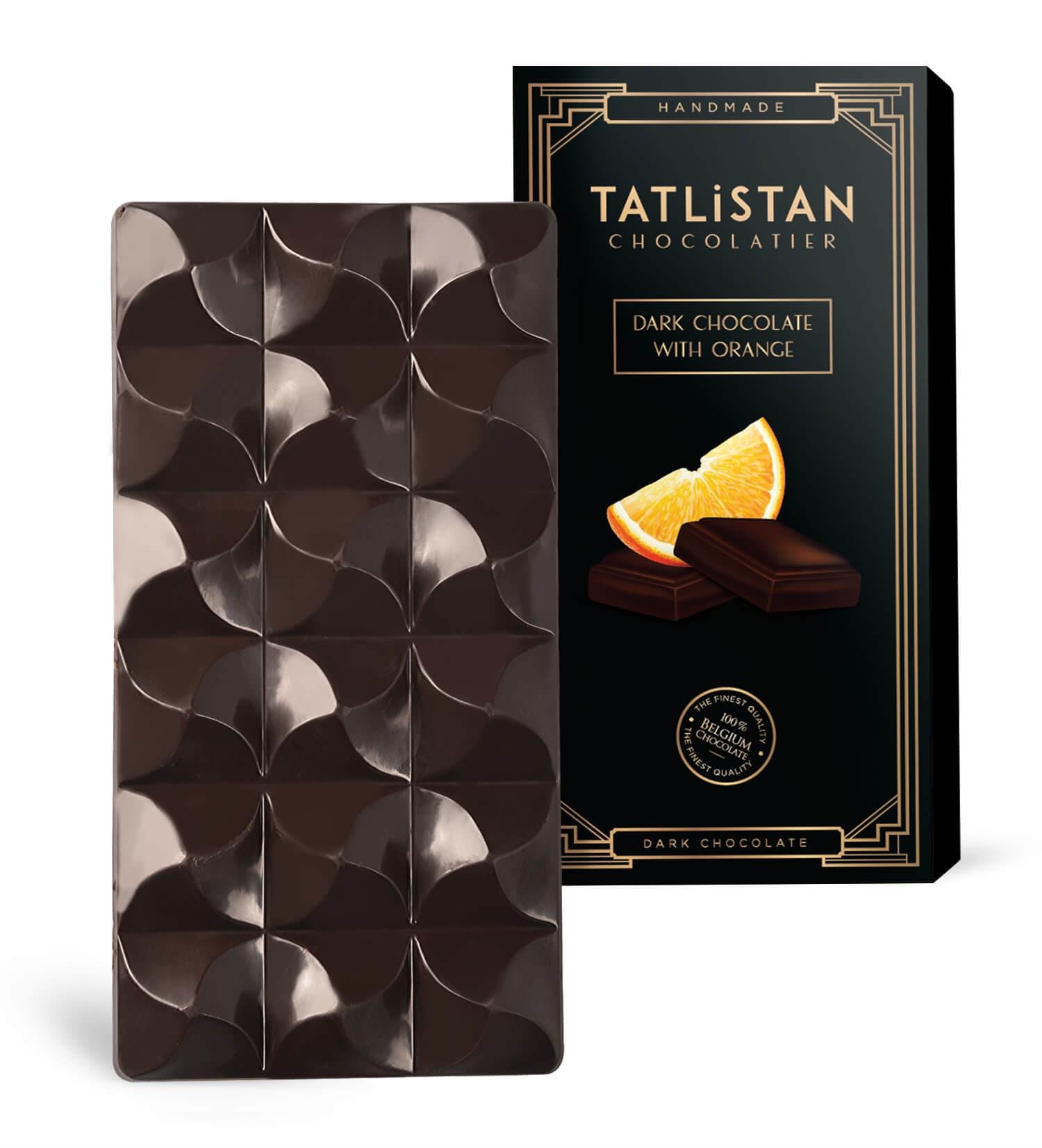 Portakallı Bitter Tablet Çikolata