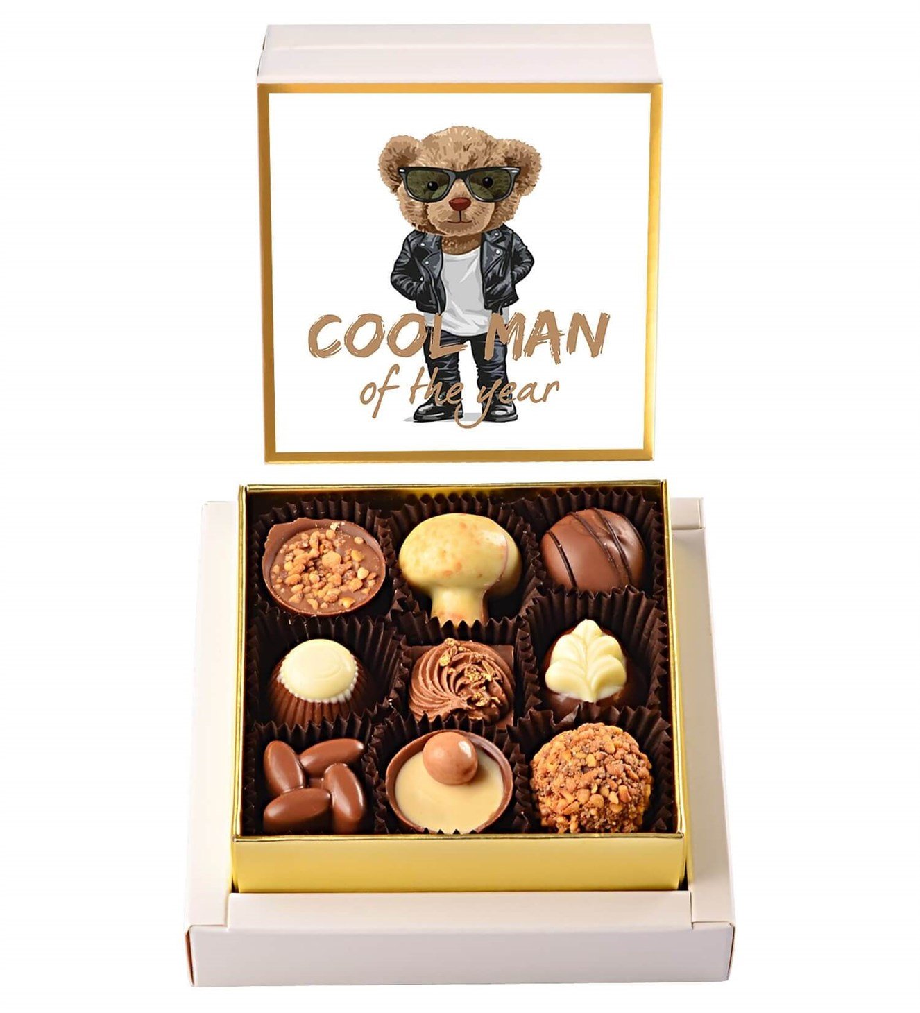 Cool Man Deri Ceketli Teddy Spesiyal Çikolata 9'lu