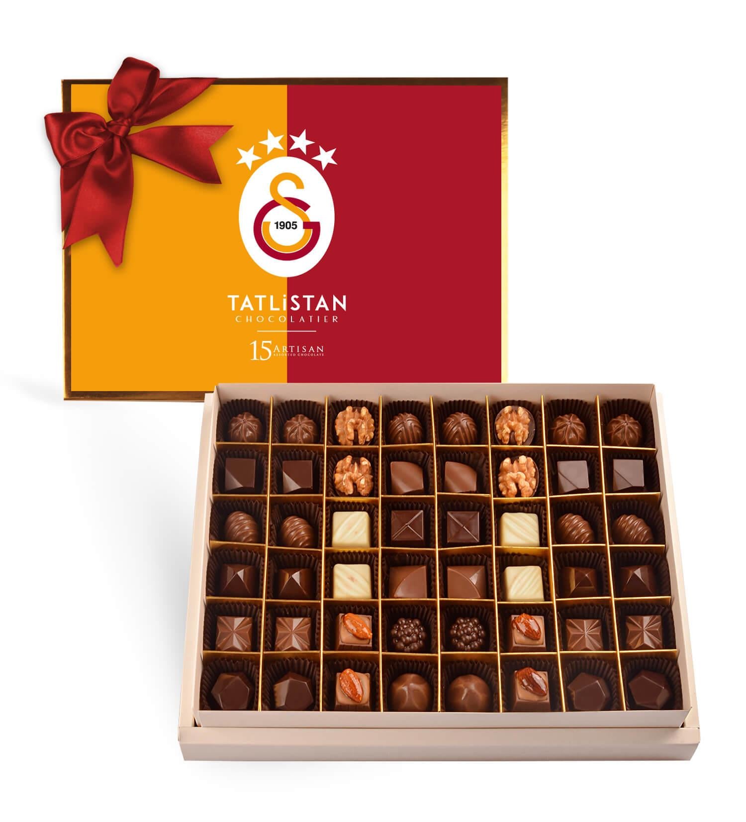 Galatasaray | Parçalı - 15 Çeşitli Artisan Çikolata 48'li