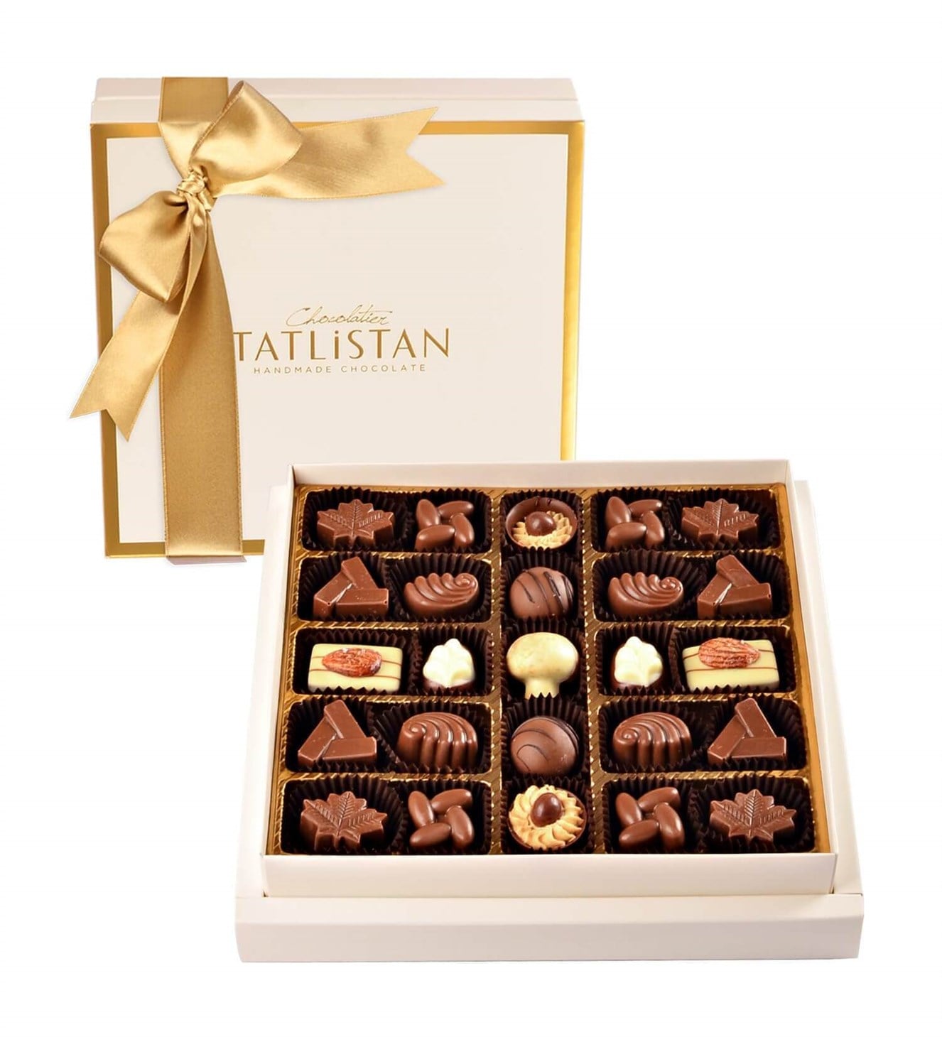 Fındık Giandujalı, Tarçınlı, Fıstıklı Spesiyal Belçika Çikolatası 25'li