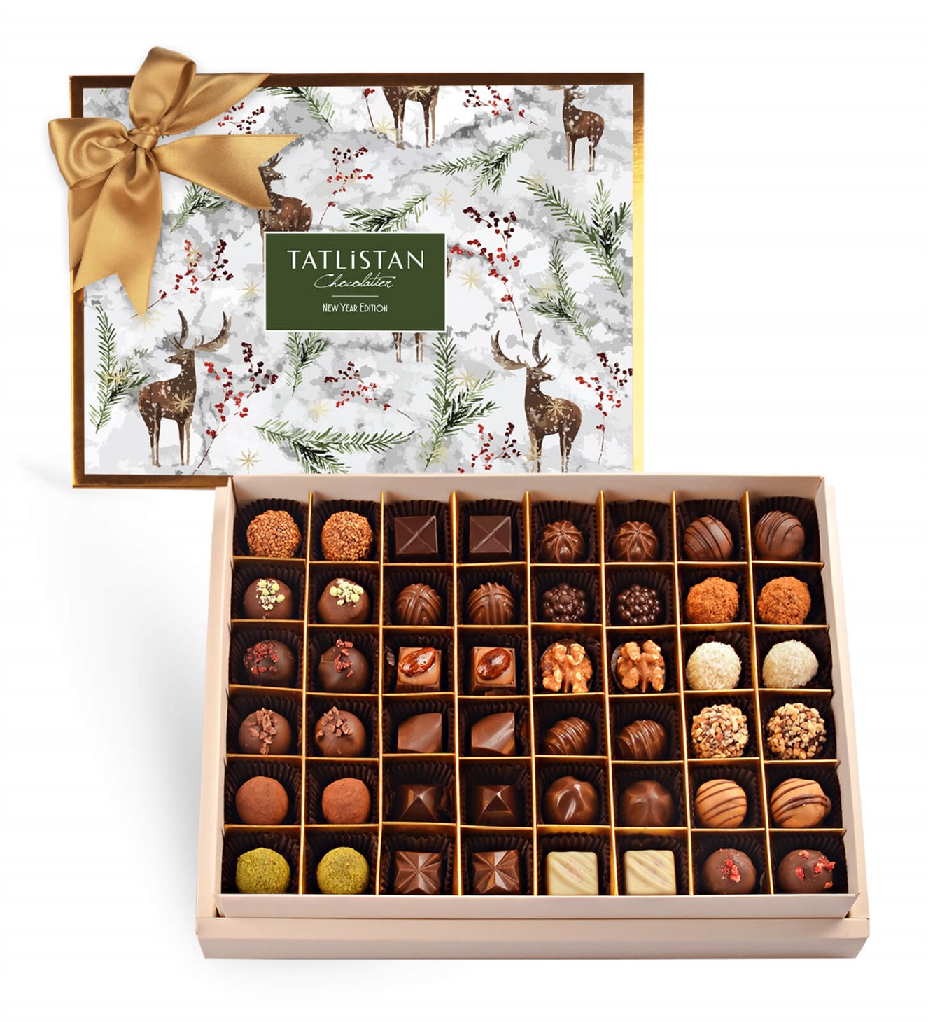 Geyik ve Kokinalar 24 Çeşitli Artisan ve Trüf Çikolata 48'li