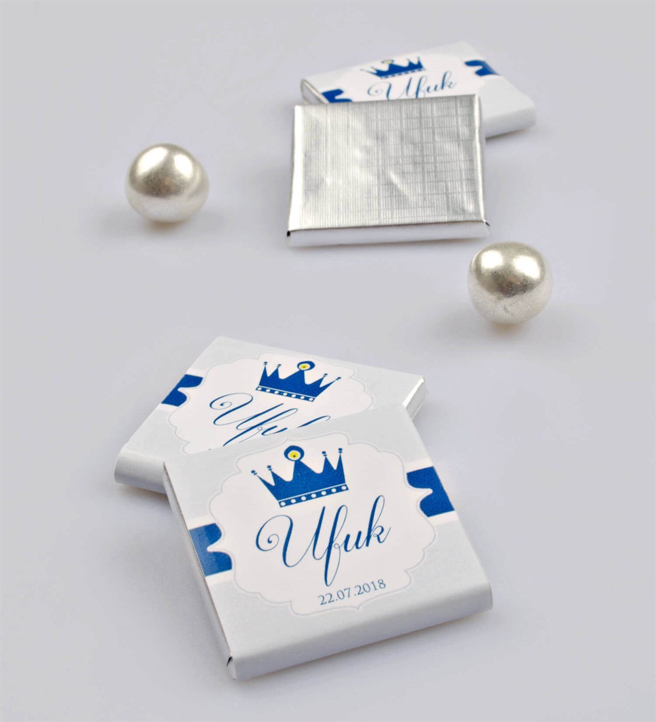 İsimli Nazar Boncuklu Bebek Çikolatası