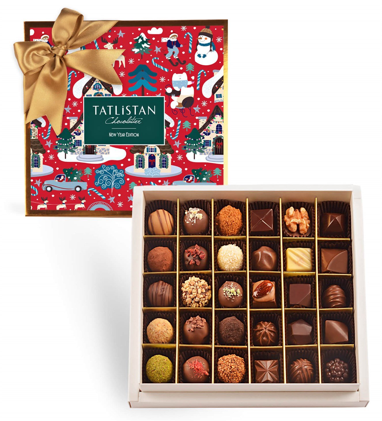 Kardan Adamın Yılbaşı 30 Çeşitli Artisan ve Trüf Çikolata 30'lu