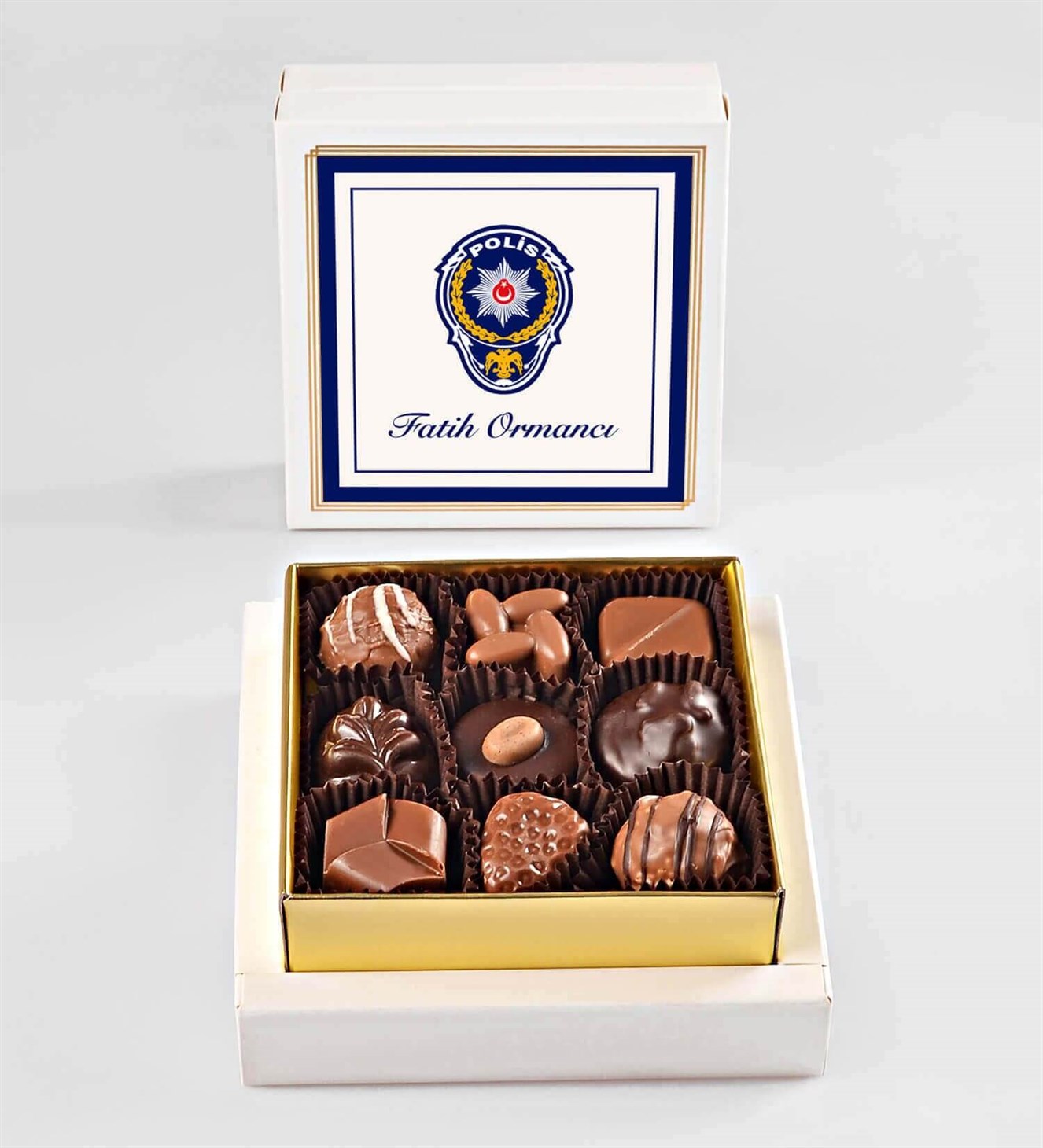 Kişiye Özel İsimli Polis Haftasi Spesiyal Çikolata 9'lu