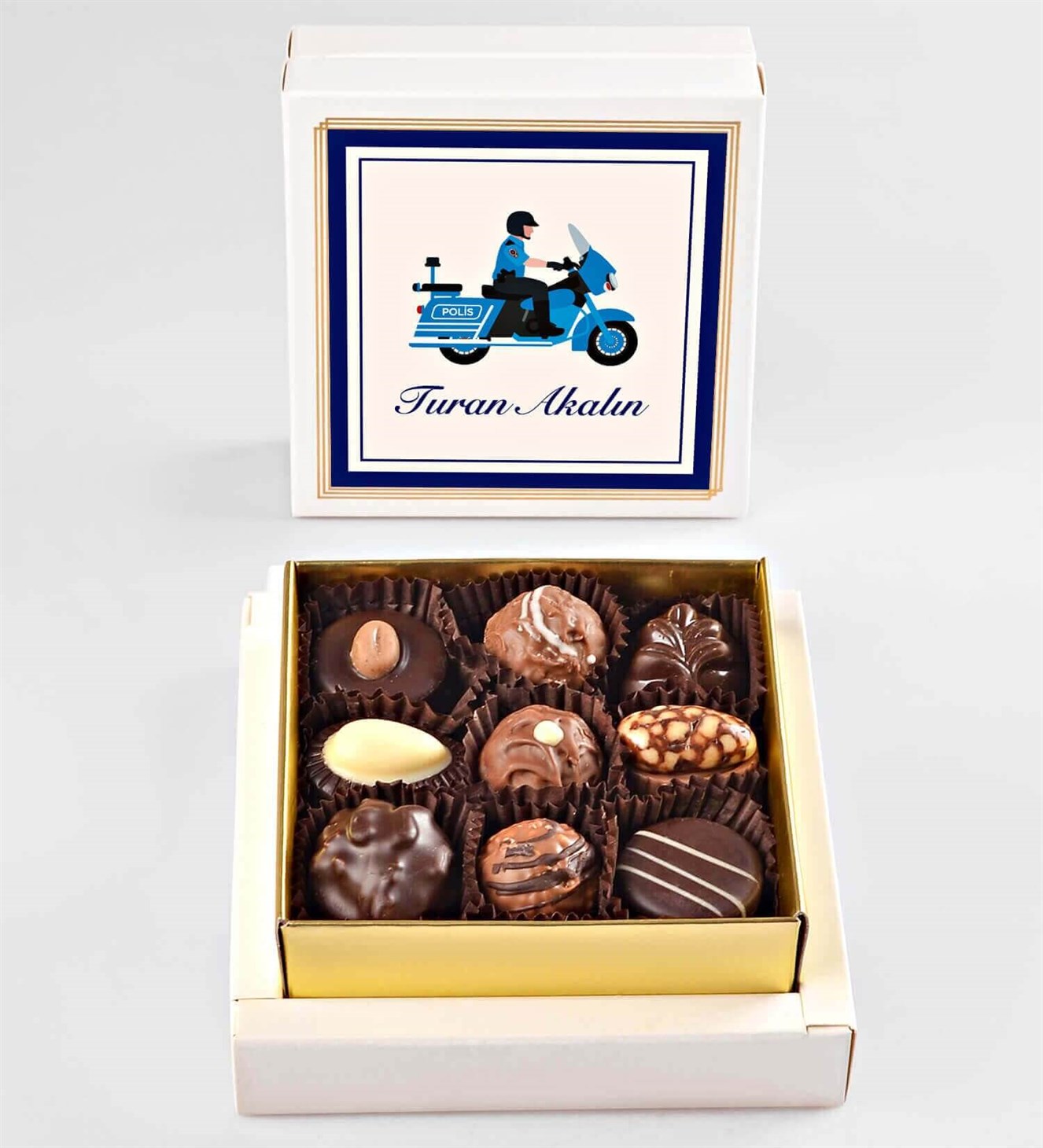 Kişiye Özel İsimli Yunus Polis Spesiyal Çikolata 9'lu