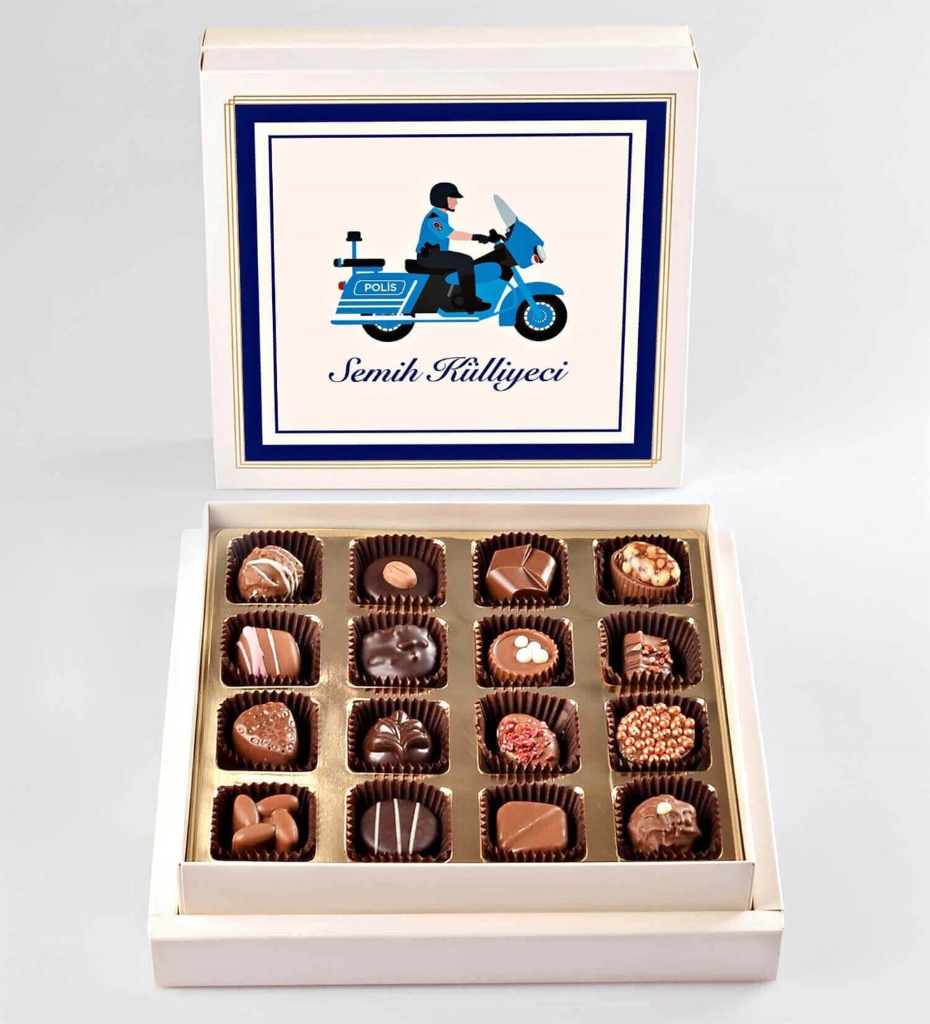 Kişiye Özel İsimli Yunus Polis Spesiyal Çikolata 16'lı