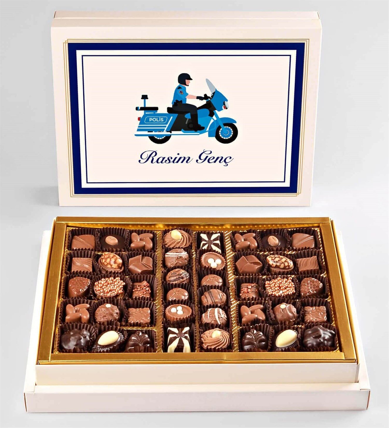 Kişiye Özel İsimli Yunus Polis Spesiyal Çikolata 42'li