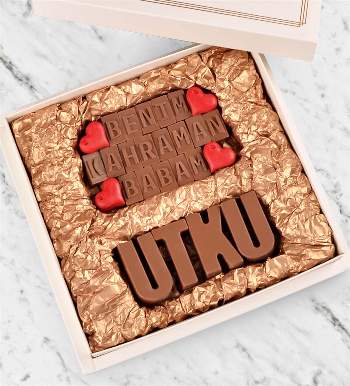 Kişiye Özel Kahraman Babam Çikolatası