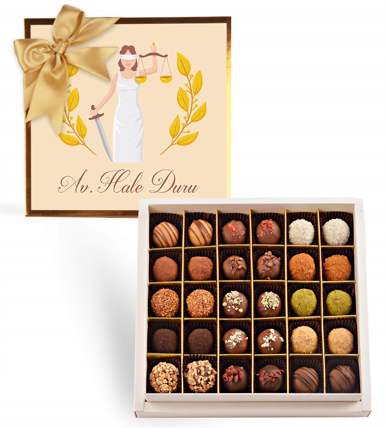 Kişiye Özel Terazili Trüf Çikolata