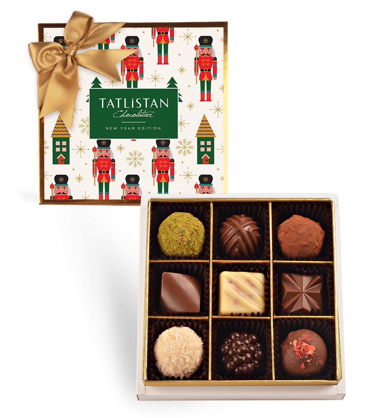 Kurşun Asker 9 Çeşitli Artisan ve Trüf Çikolata 9'lu