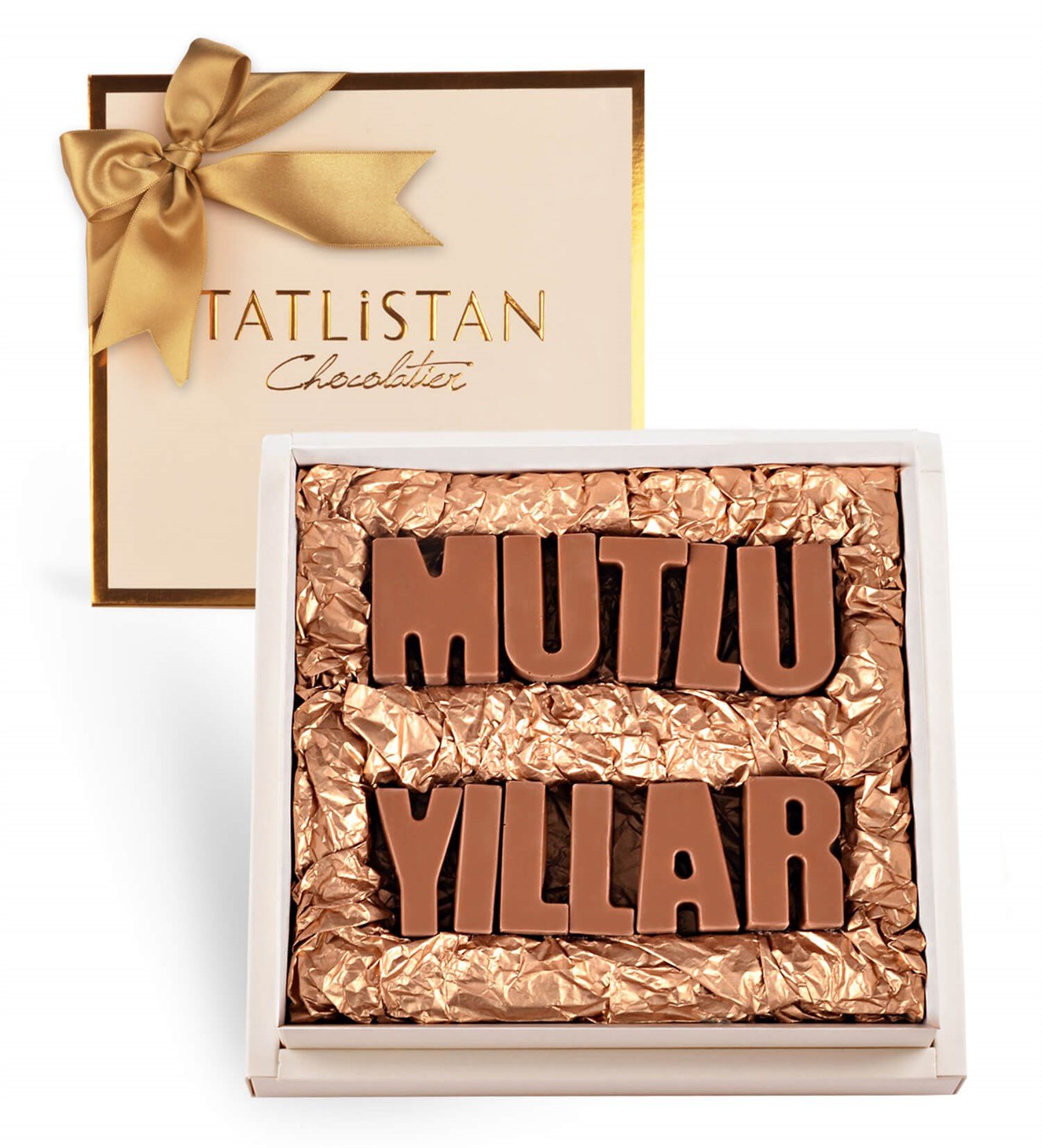 Mutlu Yıllar Harfli Yılbaşı Çikolatası