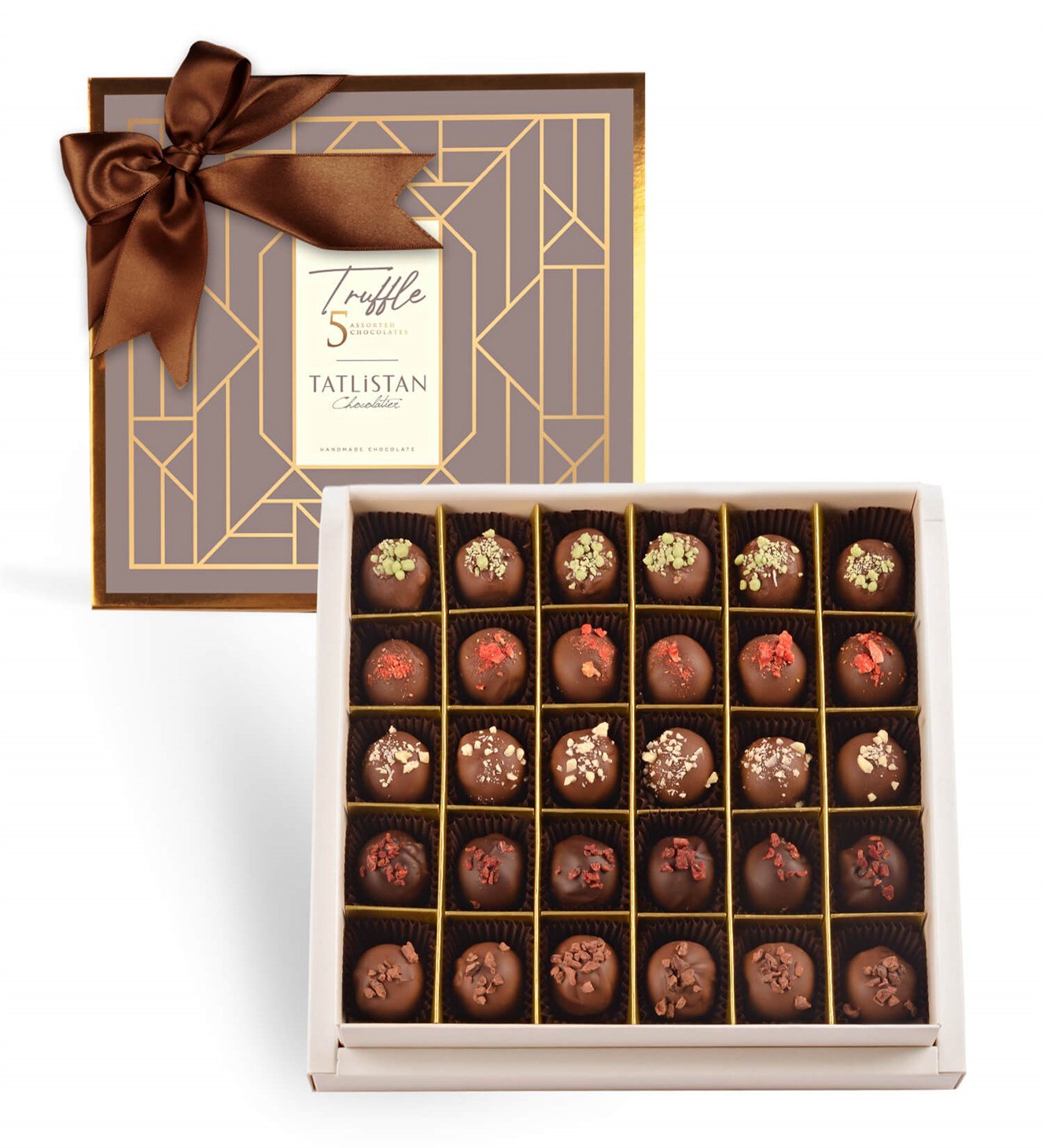 Naneli, Çilekli, Frambuazlı Trüf Çikolata 30'lu