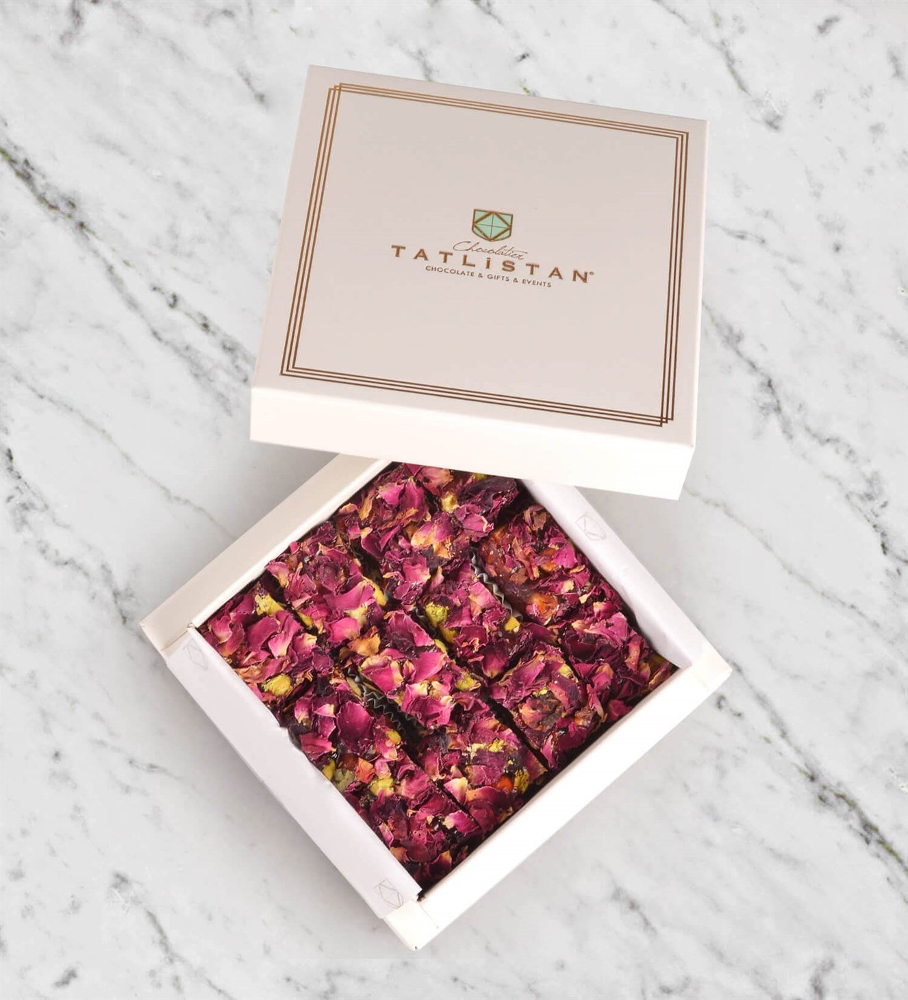 Özel Seri Gül Yapraklı Lokum