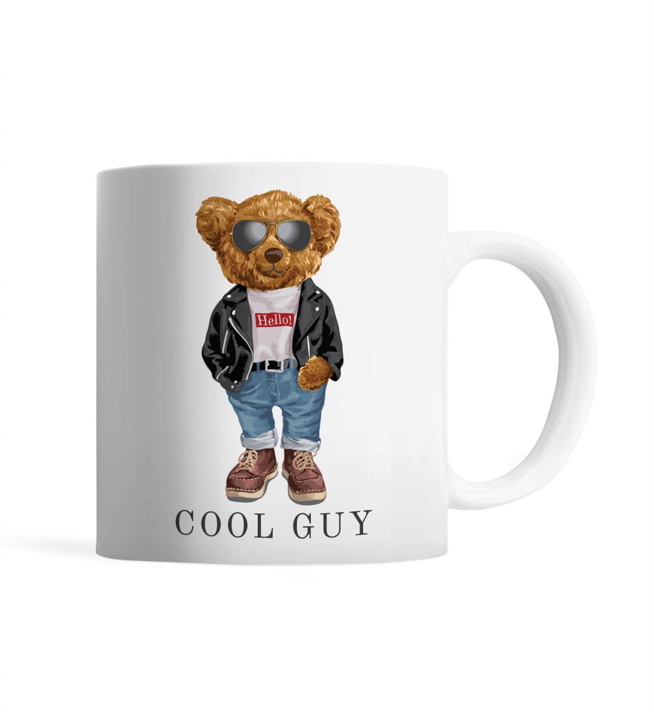 Teddy Bear | Cool Guy With Sunglasses - Kupa Bardak