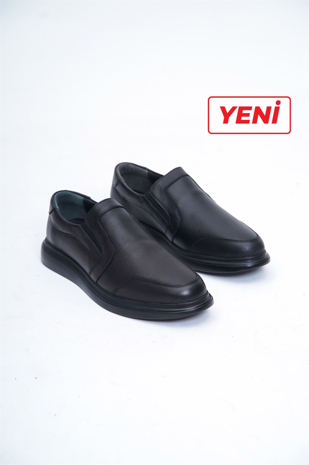 Hakiki Deri Siyah Erkek Deri Casual Ayakkabı MRD7-2280