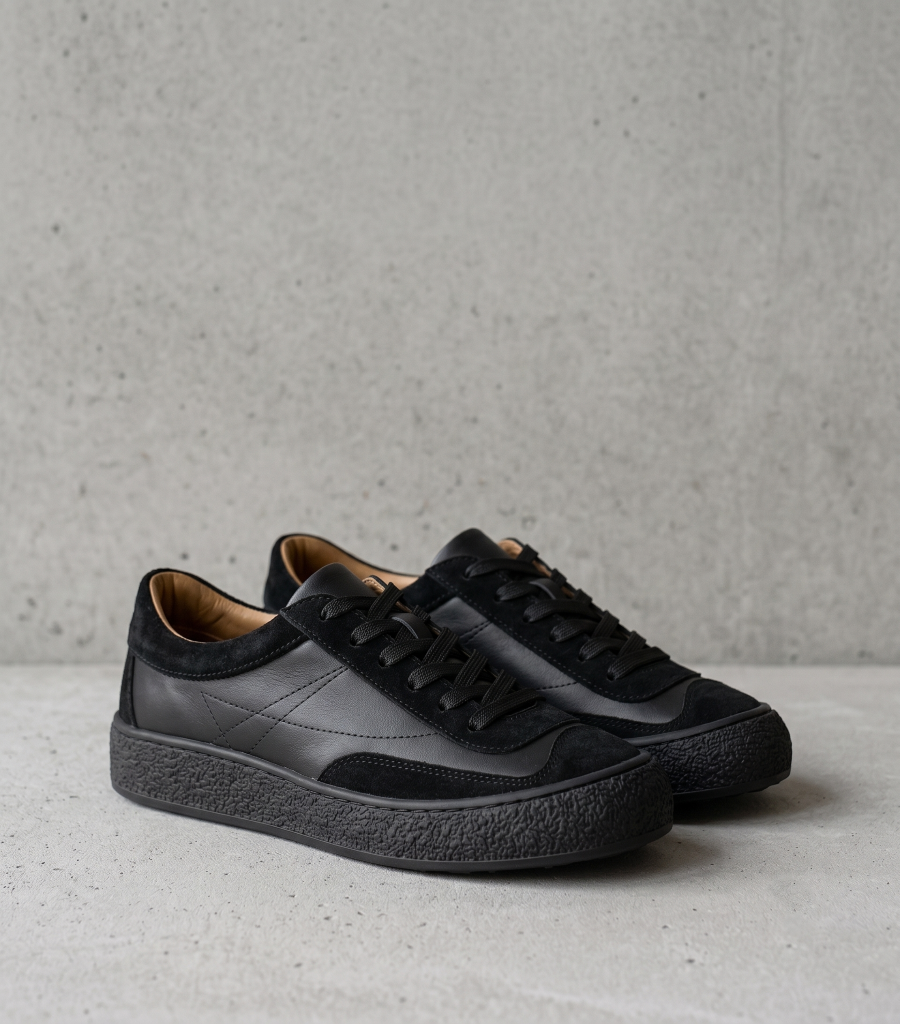 Hakiki Deri Siyah Kadın Deri Sneaker DP87-0180