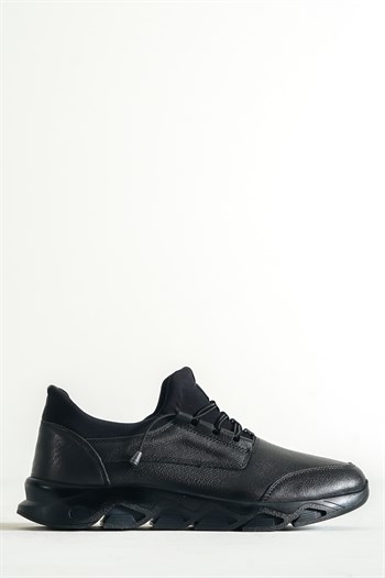 Hakiki Deri Siyah Erkek Deri Casual Ayakkabı MRD15-0245