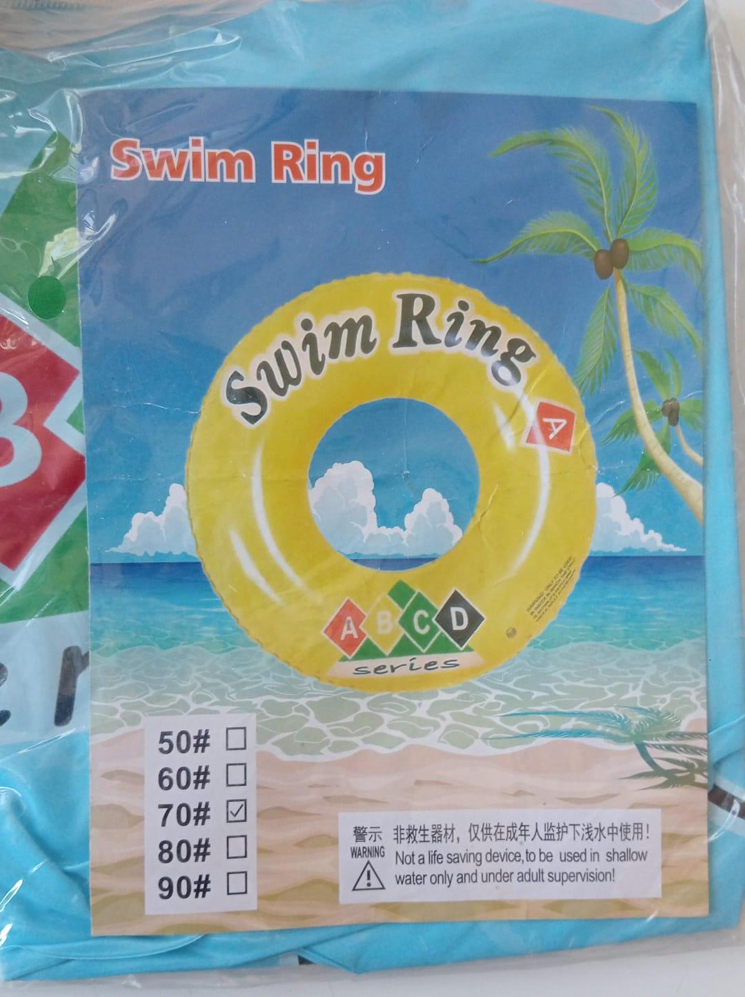 70 cm Dış Çap Şişme Simit - Havuz ve Deniz İçin Dayanıklı PVC Simit