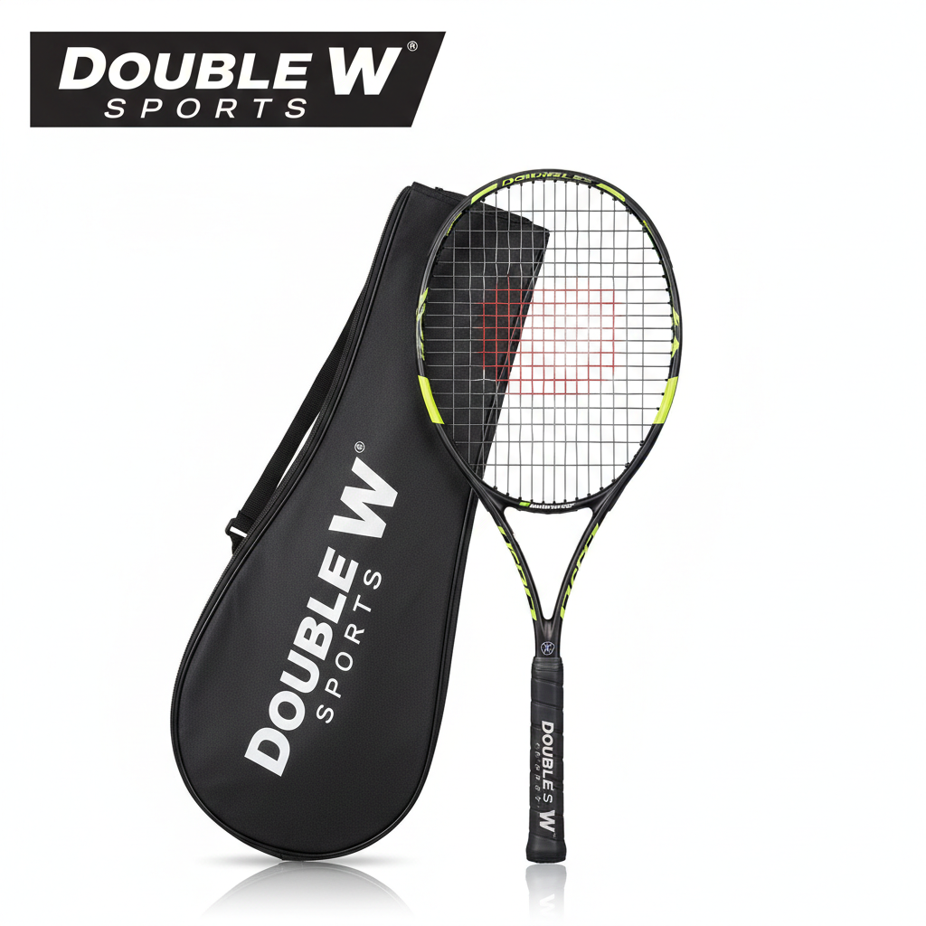 Double W Sports Profesyonel Tenis Raketi - Özel Taşıma Çantalı
