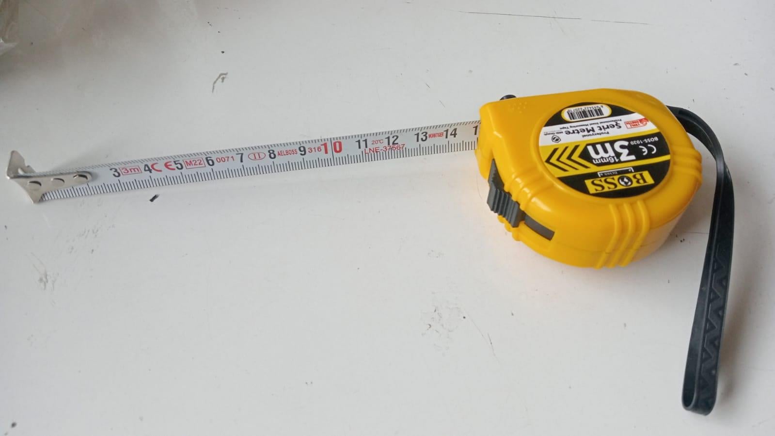 Ev ve Atölye Tipi Ergonomik Şerit Metre (3 Metre)