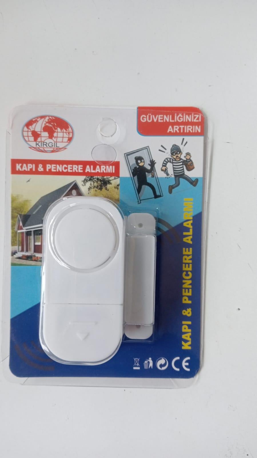 Kırgıl Mıknatıslı Kapı ve Pencere Alarmı - Kablosuz Ev Güvenlik Sensörü
