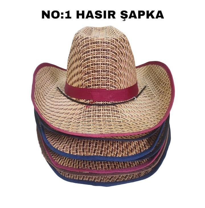 Suya Dayanıklı Plastik Hasır Şapka – Şantiye ve Plaj İçin